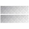 vidaXL Trepte Dreptunghiular 2 pcs Argintiu 70 x 20 cm Aluminiu