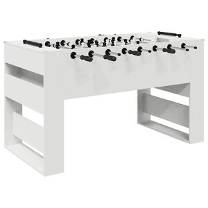 vidaXL Masă de Foosball Alb 146,5 x 74 x 85 cm Lemn prelucrat