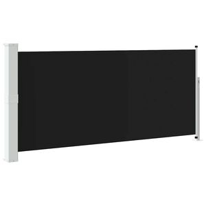 vidaXL Copertină laterală retractabilă, negru, 140x314 cm