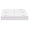 vidaXL Cutie de nisip, alb, 95 x 90 x 15 cm, lemn de brad
