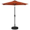 vidaXL Parasol de grădină cu lumini LED și bază 230 x 230 cm Poliester