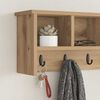 vidaXL Răcător de paltoane montat pe perete cu raft stejar artizanal