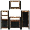 vidaXL Set de mobilier pentru baie cu raft 4 pcs Lemn recuperat solid