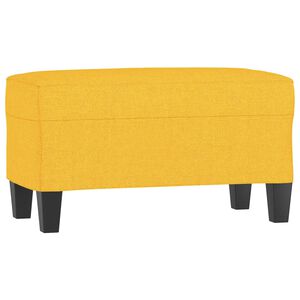 vidaXL Bancă, galben deschis, 70x35x41 cm, textil