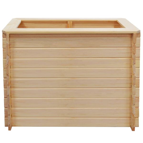 vidaXL Strat înălțat de grădină, 100 x 50 x 80 cm, lemn de pin, 19 mm