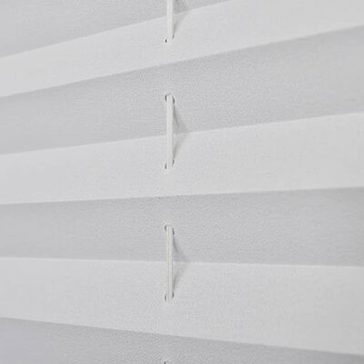 Jaluzea plisse, alb, 90x125 cm, pliuri