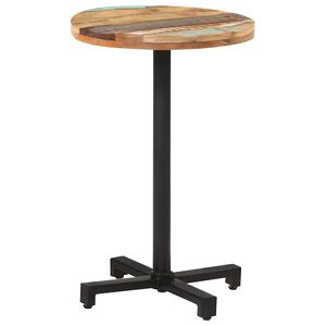 vidaXL Masă de bistro, &Oslash;50x75 cm, lemn masiv reciclat, rotundă