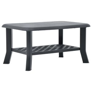 vidaXL Măsuță de cafea, antracit, 90 x 60 x 46 cm, plastic