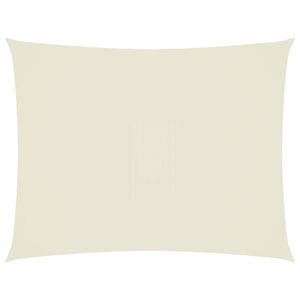 vidaXL P&acirc;nză parasolar, crem, 4x5 m, țesătură oxford, dreptunghiular