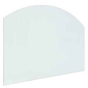 vidaXL Placă de sticlă pentru semineu Transparent 80 x 60 cm Sticlă