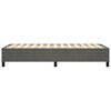 vidaXL Cadru de pat cu arcuri, gri &icirc;nchis, 90x200 cm, catifea