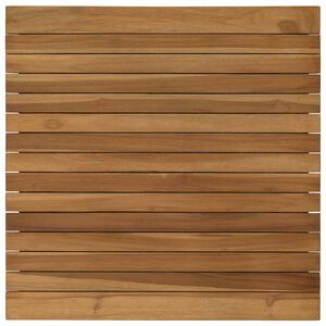 vidaXL Placă de masă 60 x 60 x 3,5 cm Pătrat Lemn solid de tec natural
