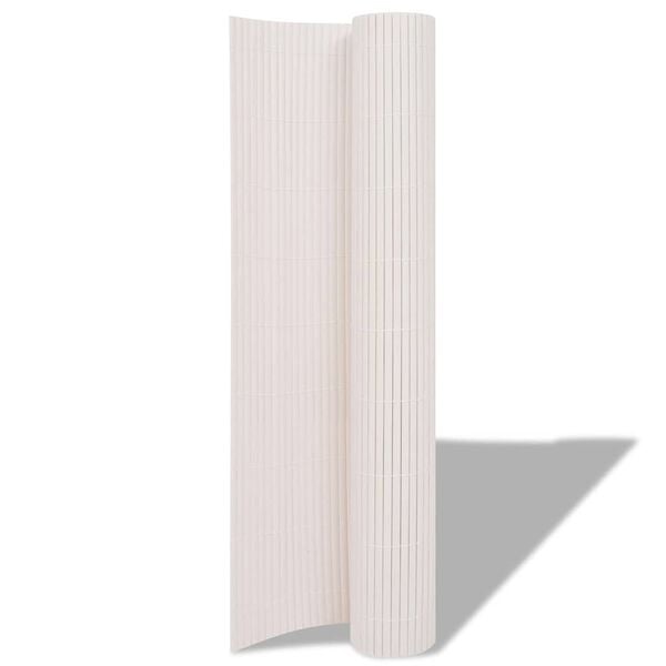 vidaXL Gard de Grădină Alb 150 x 500 cm PVC
