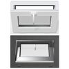vidaXL Fereastră pentru subsol RISOR 60 x 40 cm PVC și Sticlă Antracit