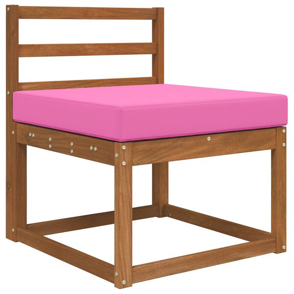 vidaXL Perna pentru canapea de exterior Roz 60 x 60 x 8 cm Poliester