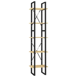 vidaXL Bibliotecă cu 5 rafturi, 40x30x175 cm, lemn masiv de pin