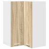 vidaXL Dulap suspendat Stejar Sonoma și Alb 57 x 57 x 80 cm
