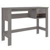vidaXL Birou &bdquo;HAMAR&rdquo;, gri deschis, 110x40x75 cm, lemn masiv de pin