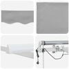 vidaXL Cortina Retractabilă Gri deschis 300 x 250 cm