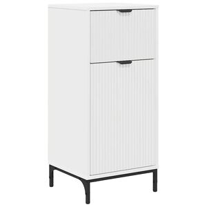 vidaXL Dulap de Baie Alb 39,5 x 36 x 88 cm Lemn prelucrat, Metal