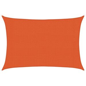 vidaXL P&acirc;nză parasolar, portocaliu, 3x4 m, HDPE, 160 g/m&sup2;