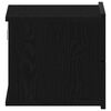 vidaXL Dulap de noapte Stejar Negru 40 x 30 x 30 cm Lemn compozit