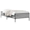 vidaXL Cadru de pat Sonoma gri 80 x 200 cm Lemn prelucrat