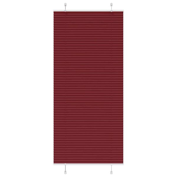 vidaXL Jaluzea plisată Bordeaux Roșu 100x200 cm Lățime țesătură 99,4 cm