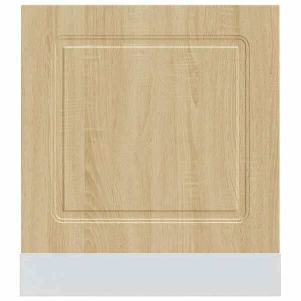 vidaXL Panou pentru mașină de spălat vase Stejar Sonoma Lemn prelucrat