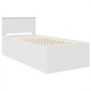 vidaXL Cadru de pat cu headboard Alb 120 x 200 cm Lemn compozit