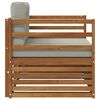 vidaXL Set de canapele de exterior Lemn de acacia solid și poliester