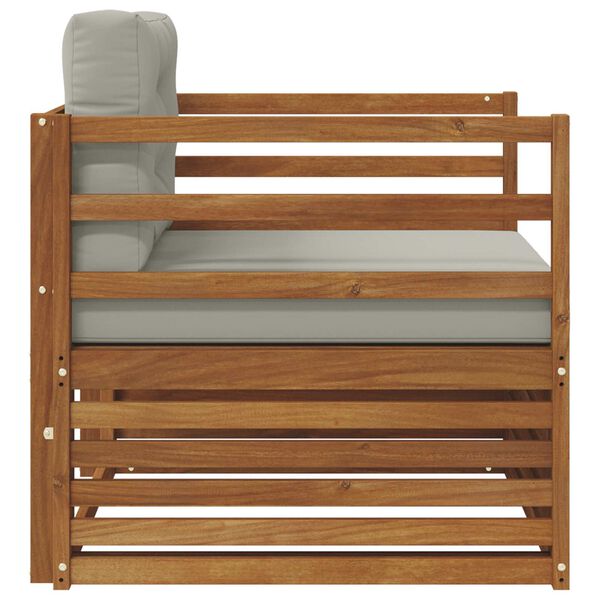 vidaXL Set de canapele de exterior Lemn de acacia solid și poliester