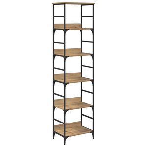 vidaXL Raft pentru cărți 5 niveluri 50 x 33 x 188,5 cm Lemn prelucrat