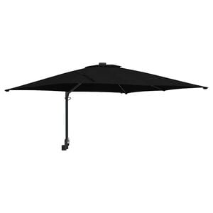 vidaXL Parasol de Grădină Negru 248,5 x 247,5 x 160 cm