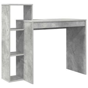 vidaXL Birou Gri din beton Lemn prelucrat 100 x 40 x 90 cm