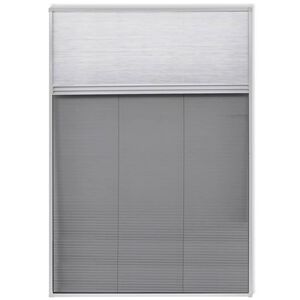 vidaXL Plasă fereastră plisse pentru insecte, cu umbrar, 160x80 cm