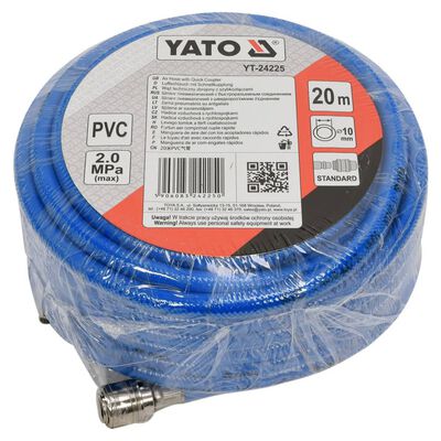 YATO Furtun de aer, 20 m, PVC, YT-24225