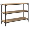 vidaXL Dulap pentru cărți 3 niveluri 100 x 33 x 70,5 cm