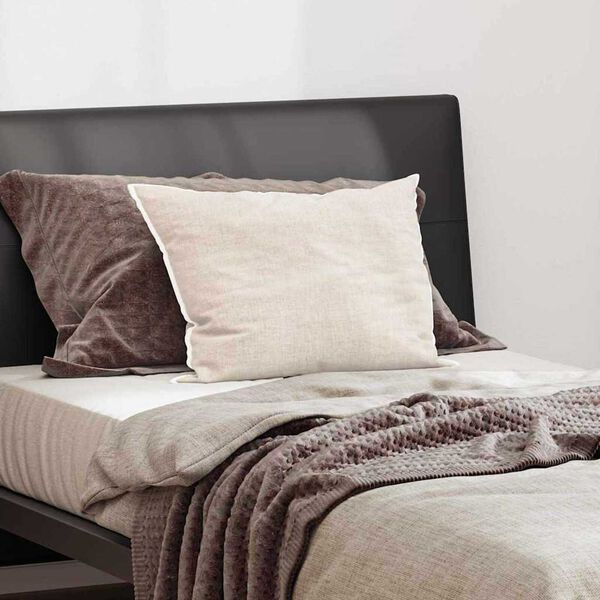 vidaXL Pernă Alb 40 x 60 cm Bumbac și poliester