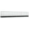 vidaXL Voliera păsări cu extensie, argintiu, 1250,5x107x212 cm, oțel
