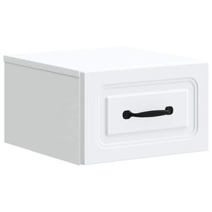 vidaXL Dulap de noapte suspendat Alb 34,5 x 33 x 20 cm Lemn prelucrat