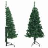 vidaXL Brad de Crăciun artificial de colț, verde, 120 cm, PVC