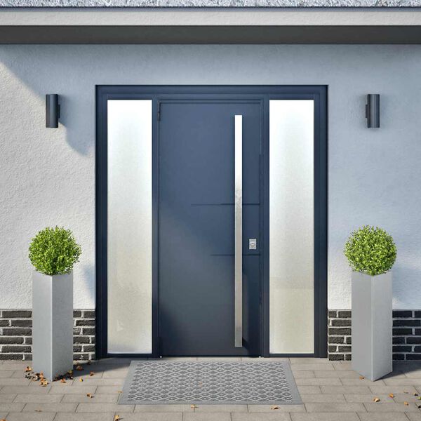 vidaXL Jardiniere grădină, 2 buc. 30x26x75 cm oțel galvanizat triunghi