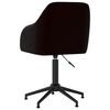 vidaXL Scaune de masă pivotante, 4 buc., negru, catifea