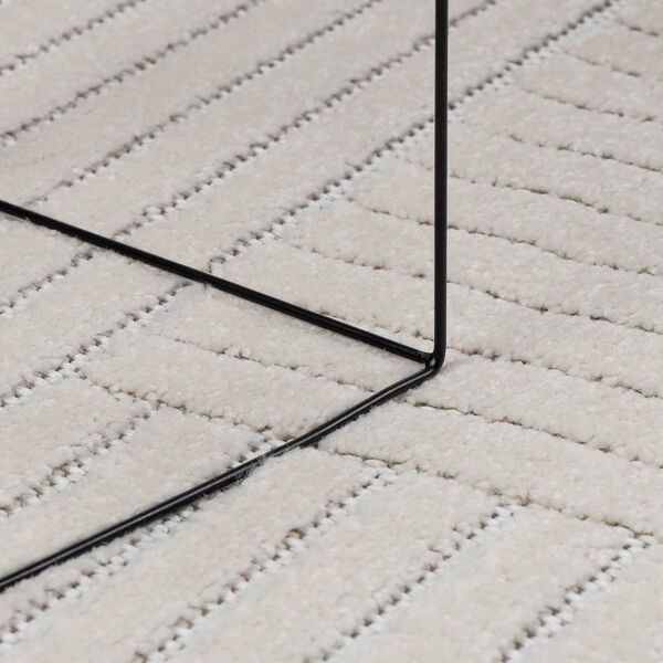 vidaXL Covoare de zonă Rotund HUARTE Crem &Oslash; 160 CM Poliester