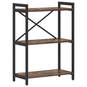 vidaXL Raft pentru cărți 60 x 30 x 85 cm Lemn prelucrat Stejar fumuriu