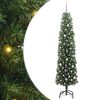 vidaXL Brad de Crăciun artificial Verde 240 cm PVC și oțel și plastic