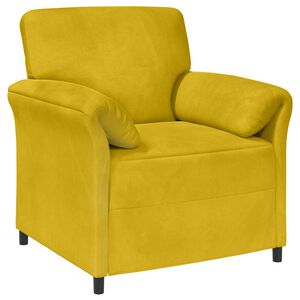 vidaXL Sofa cu un loc Galben 88 x 83 x 95 cm Catifea