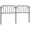 vidaXL Tăblie de pat de schimb metalică, negru, 180 cm