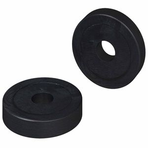 vidaXL potrivit pentru șaibe plate 2 pcs Negru &empty;15 x 3 mm